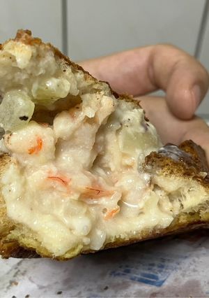 免油炸，長方形海鮮濃湯棺材板 的食譜成品照片