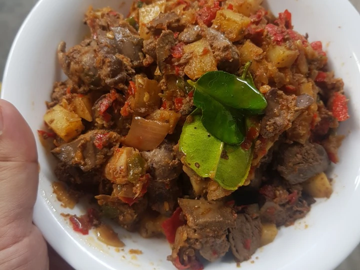 Cara Mudah Membuat Resep Sambel goreng kentang ati yang  Bikin Ketagihan Anti Ribet, Mantap Sekali