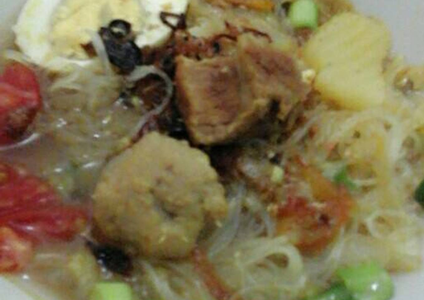 Soto daging tanpa santan segerr