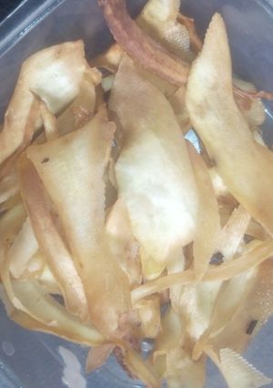 Crispy sweet potato chips ainihin hoton girkin