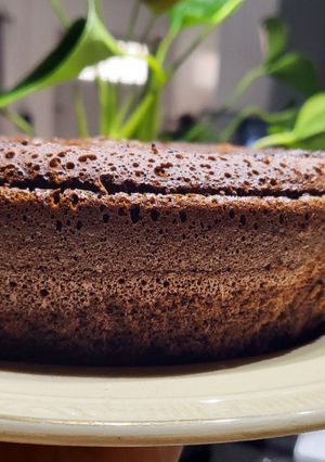 Una foto de Torta de chocolate sin gluten en cacerola essen 18 cm
