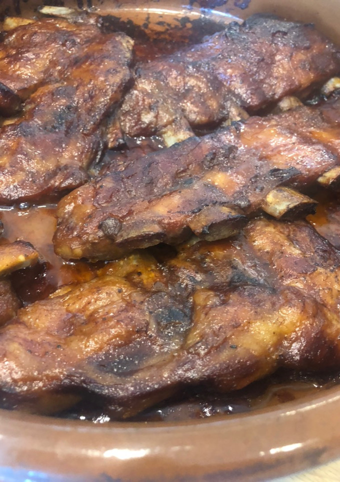 Una foto de Costillas a la barbacoa