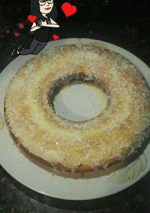 صورة لوصفة كيكة الحليب وجوز الهند