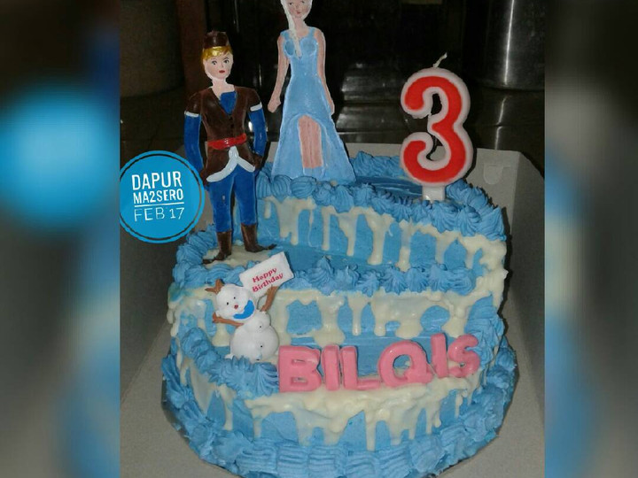 Cara Membuat Cake ulang tahun frozen Murah