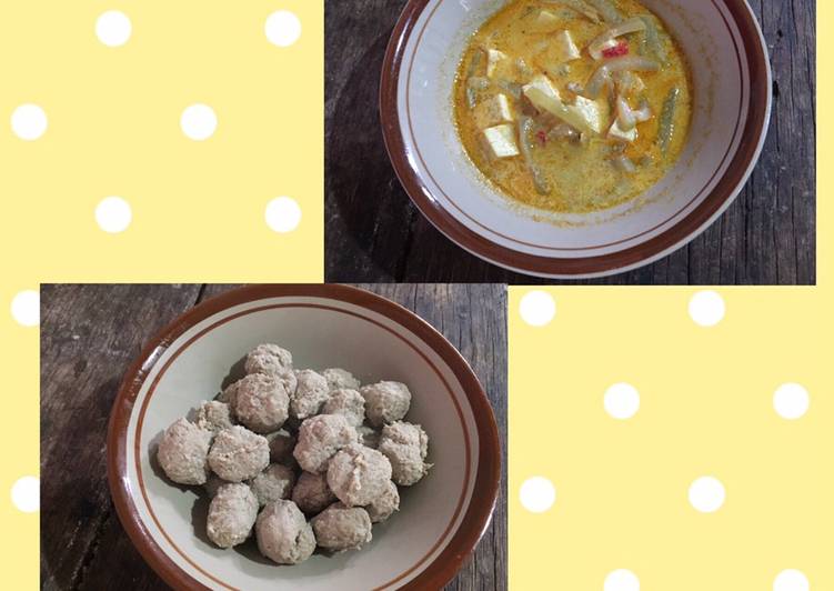Resep: Lodeh Labu n Meatball “MPASI 13M” yang Lezat