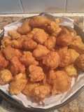 Buñuelos de zapallo y cebolla