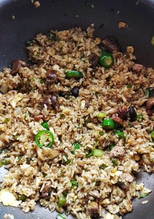 Foto resep Nasi goreng hijau ati ampela