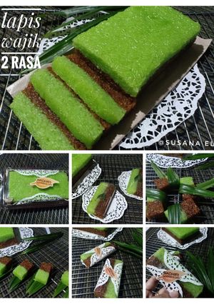 Foto resep Lapis wajik 2 rasa