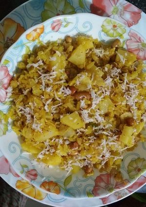 A picture of नारियल पोहा.
