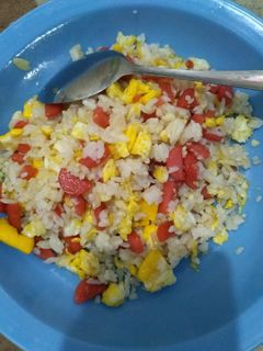 Foto resep Nasi goreng telur sosis MPASI 23 bulan