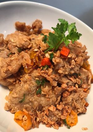 Foto resep Ayam Tepung Lada Garam