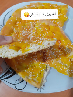 عکسی از دستور نان بربری بدون فر 😋