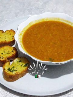 صورة لوصفة حريرة جزائرية 🇩🇿بالعدس الأحمر والمرمز