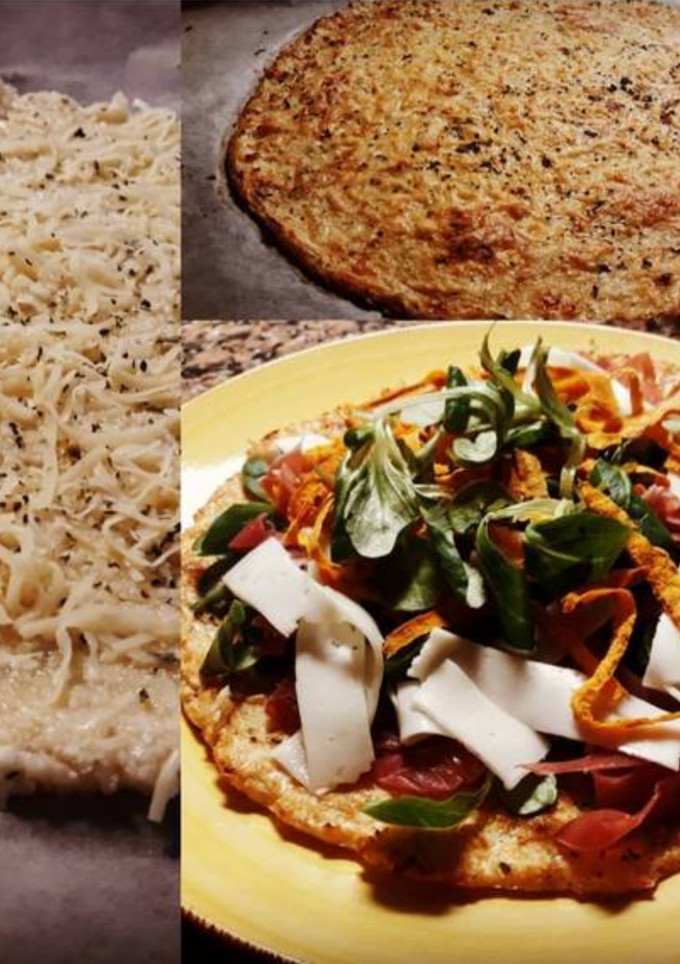Una foto de Pizza de coliflor fría