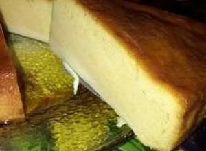 Una foto de Flan napolitano