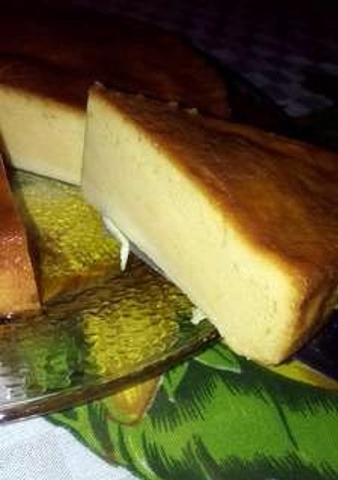 Una foto de Flan napolitano