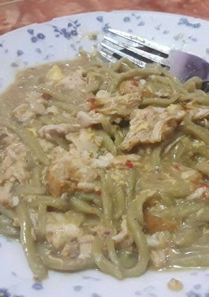 Foto resep Mie Bayam Goreng Nyemek Homemade #antiminyak