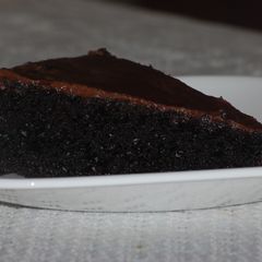 A picture of Eggless Moist Chocolate Cake.
