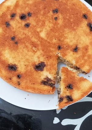 A picture of Eggless Nendran banana cake.
