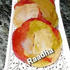 A picture of Tricolor Poori.
