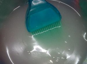 Una foto de Brillo de gel casero