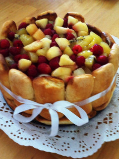 Foto principal de Tarta de frutas y crema de queso