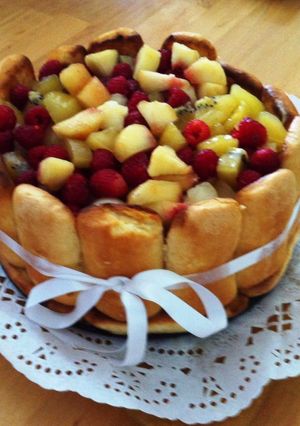 Foto principal de Tarta de frutas y crema de queso