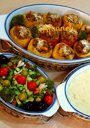 عکسی از دستور دلمه سیب زمینی