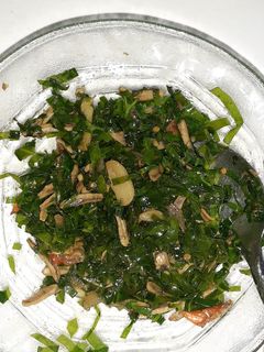 Foto resep Oseng teri daun melinjo