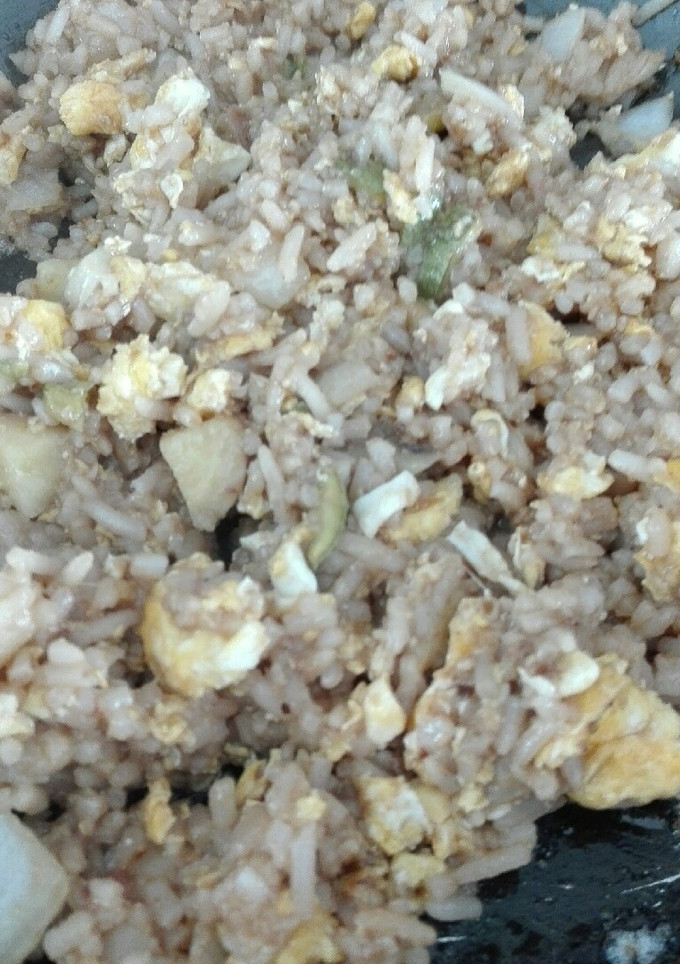 Una foto de Recalentado de arroz=arroz chino