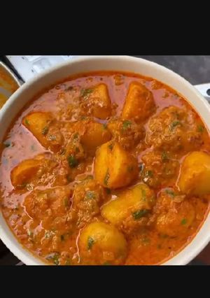 A picture of Mangodi ki sabzi.