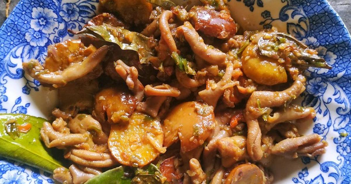 Resep Jengkol Usus Tumis Pedas Oleh Saluna Mahira Cookpad