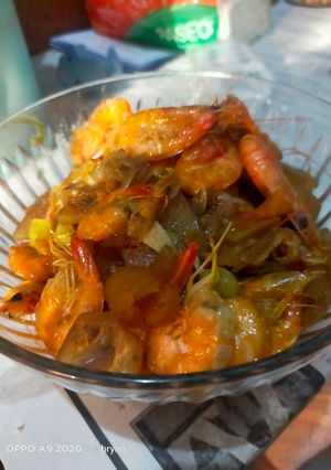 Foto resep Tumis Kikil Udang Cabe Rawit Ijo