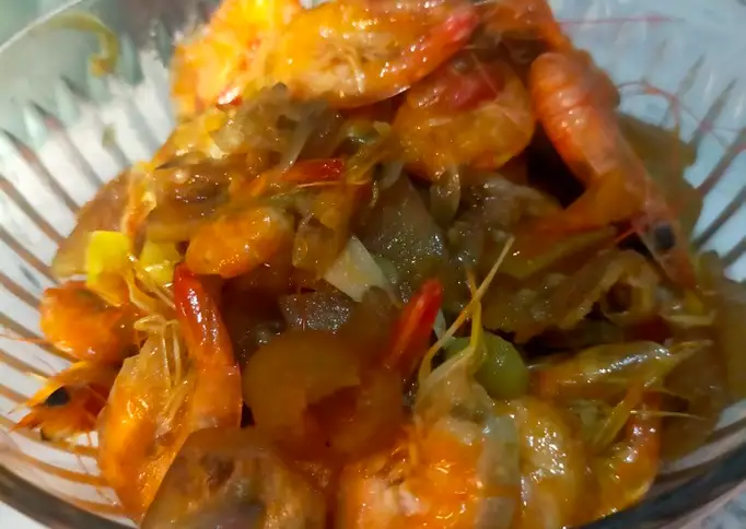 Tumis Kikil Udang Cabe Rawit Ijo