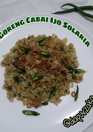 Foto resep 153 》Nasi Goreng Cabai Ijo ala Solaria
