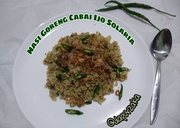 Mudah Cepat Memasak 153 》Nasi Goreng Cabai Ijo ala Solaria Paling Enak