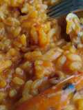Arroz caldoso con gamba arrocera
