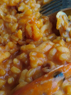 Una foto de Arroz caldoso con gamba arrocera