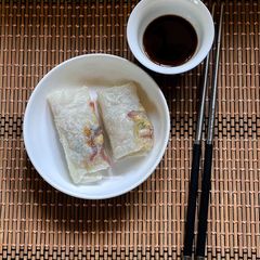A picture of Chicken Spring Rolls.