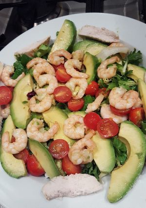 A picture of Prawn and Avocado Salad.