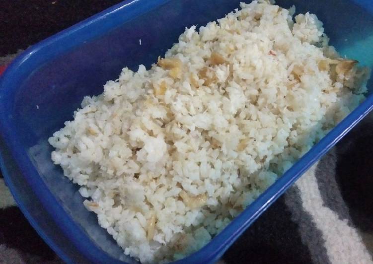 Langkah Mudah untuk Menyiapkan Nasi goreng kebab (kelapa + ebi mantab) Anti Gagal