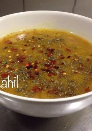 صورة لوصفة شوربة العدس بالتفصيل والصور
