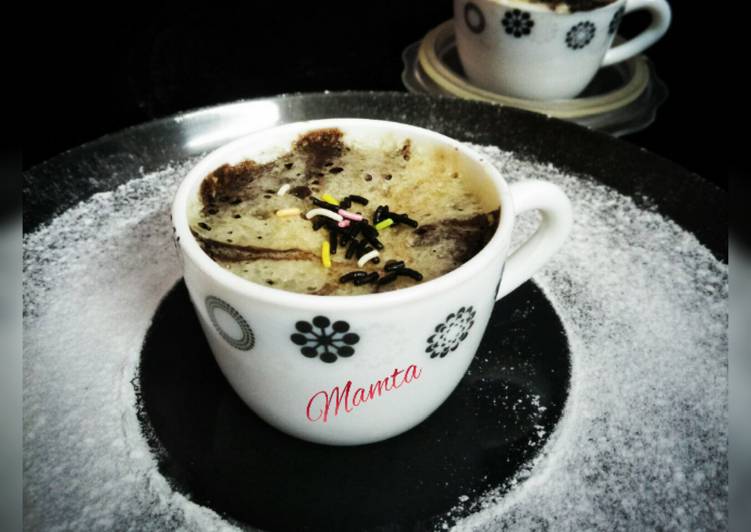 Choco-Vanilla Mini Mug Cake