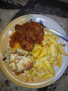 Chips n egg ainihin hoton girkin