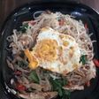 Chicken shirattaki aglio olio (diet)