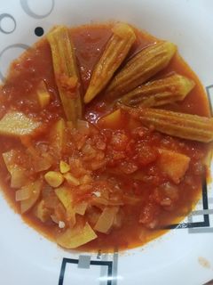 عکسی از دستور خوراک بامیه