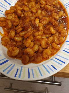 Una foto de Gambas al ajillo con pimentón