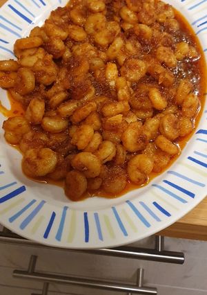 Una foto de Gambas al ajillo con pimentón