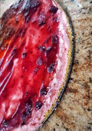 A picture of Blueberry Cheesecake.
