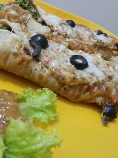 A picture of Wheat Enchiladas.